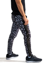 Onyx Leopard Tux Stripe Pant - Jamber